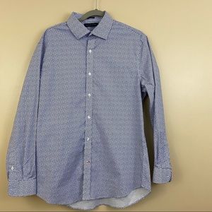 Men’s Tommy Hilfiger long sleeve, button down, slim fit, stretch, size L, 16 1/2